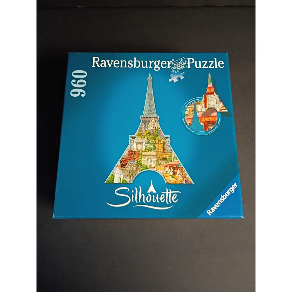 Ravensburger Silhouette Puzzles Eiffel Tower Paris 960 pieces-COMPLETE
